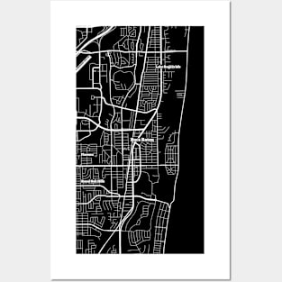 Boca Raton Florida Map | Map Of Boca Raton Florida | Boca Raton Map Posters and Art